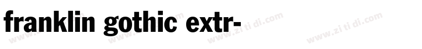 franklin gothic extr字体转换
